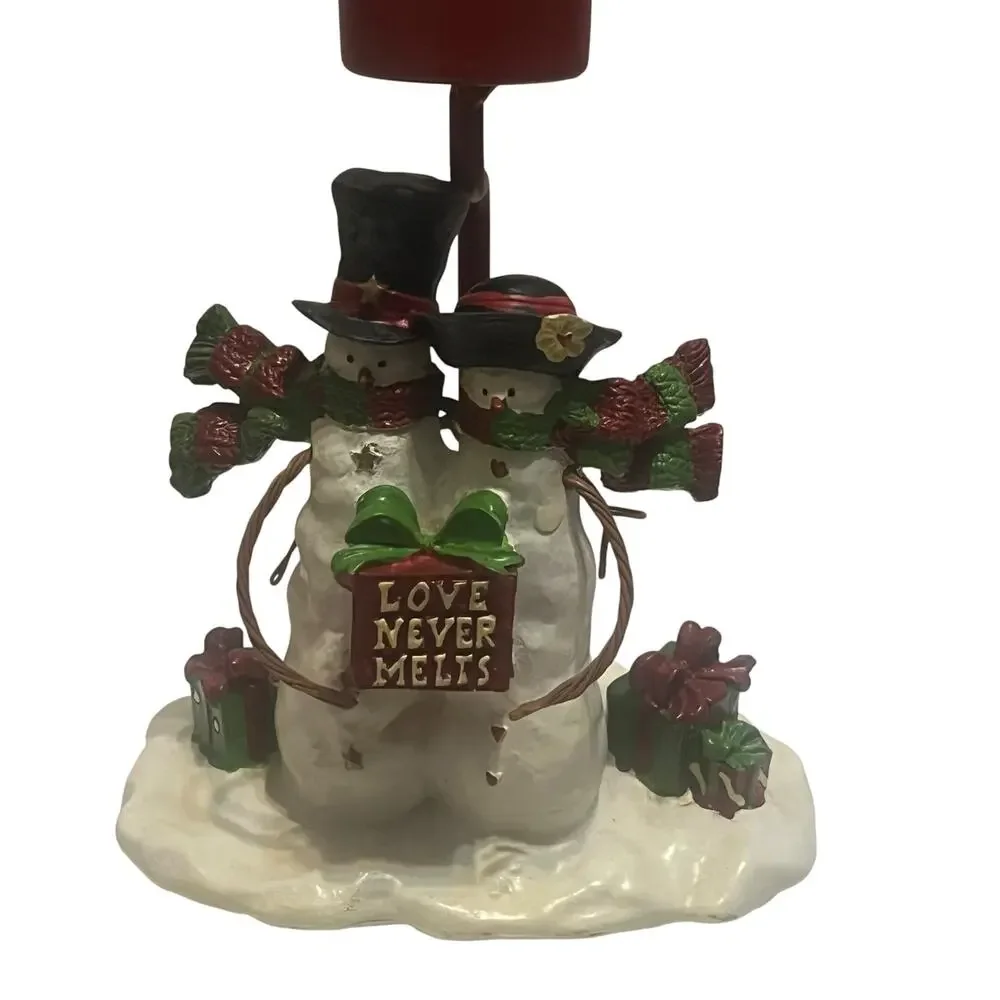 Yankee Candle Snowman Couple Candle Lamp